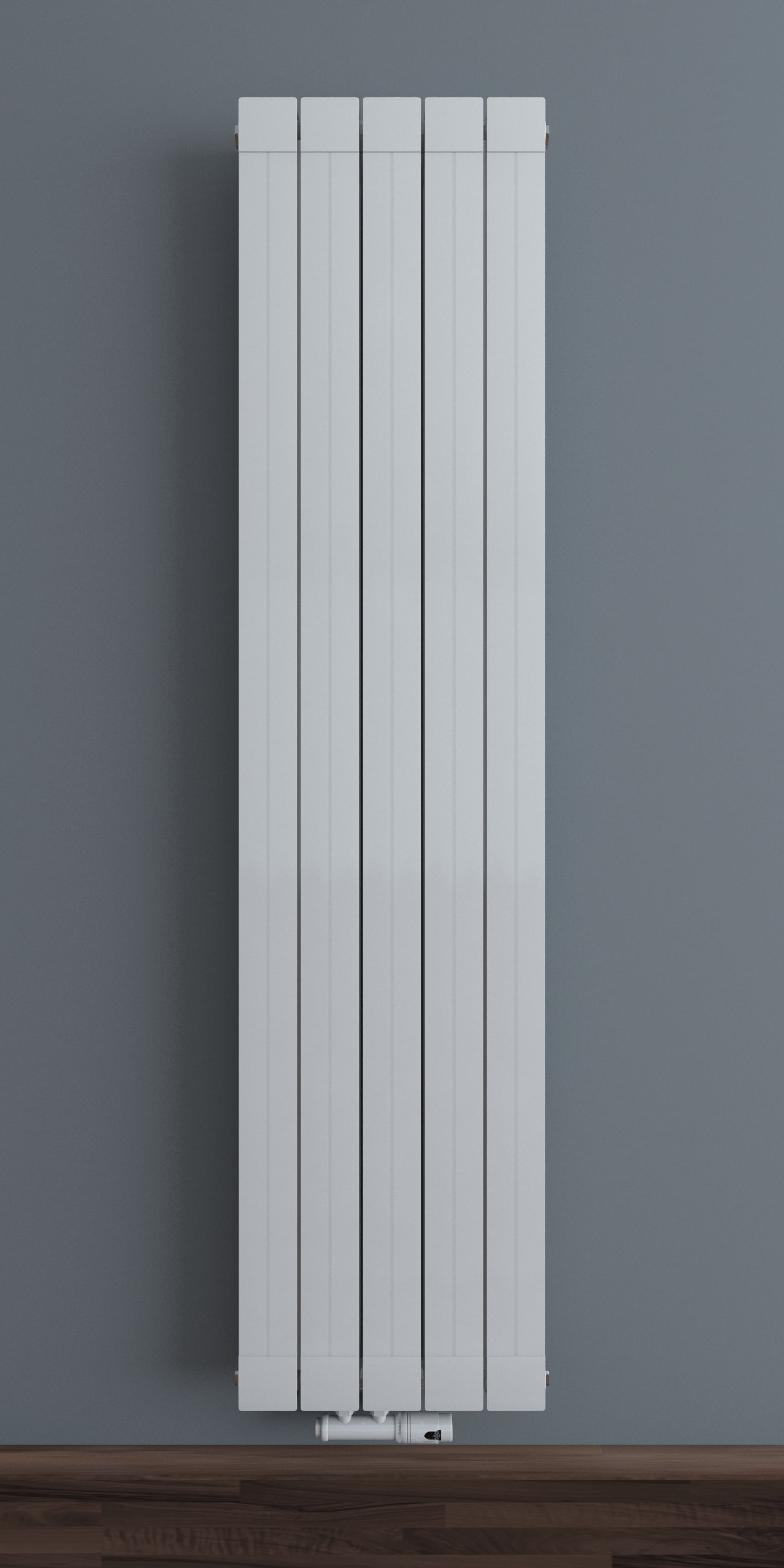 DESIGN ALU PANEELHEIZKÖRPER ALUMINIUM FLACH VERTIKAL HEIZKÖRPER SEITENANSCHLUSS