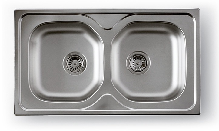 Doppelbecken Einbauspüle Edelstahlspüle 2 Becken Küchenspüle