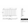 Flach Paneelheizkörper Doppellagig Mittelanschluss 600 x 1106 mm Weiß Wandheizkörper Flach Paneelheizkörper Doppellagig Mittelanschluss 600 x 1106 mm Weiß Wandheizkörper