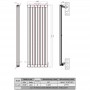Aluminium Paneelheizkörper STRAIGHT 1800X483 Weiß Seitenanschluss Aluminium Paneelheizkörper STRAIGHT 1800X483 Weiß Seitenanschluss