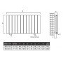 Aluminium Paneelheizkörper CLAUDIO 600X1135 Weiß Mittelanschluss Aluminium Paneelheizkörper CLAUDIO 600X1135 Weiß Mittelanschluss