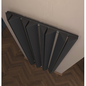 1800x489 mm Doppel-Triple Seitenanschluss Paneelheizkörper Anthrazit 1800x489 mm Doppel-Triple Seitenanschluss Paneelheizkörper Anthrazit