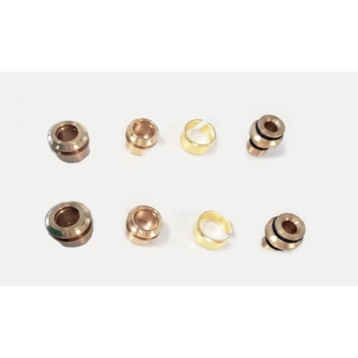 Heizkörper Armatur-Set für Mittelanschluss 50mm Eck Multiblock