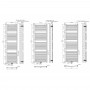 1800x600 mm 25mm Profil Weiß Gerade Badheizkörper Mittelanschluss 1800x600 mm 25mm Profil Weiß Gerade Badheizkörper Mittelanschluss