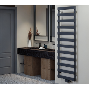 Desing Alumiminium Vertikal Paneelheizkörper Mittelanschluss Anthrazit 1640x600