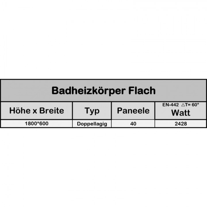 Design Flachheizkörper Doppellagig 1800x600 Badheizkörper Weiss Design Flachheizkörper Doppellagig 1800x600 Badheizkörper Weiss