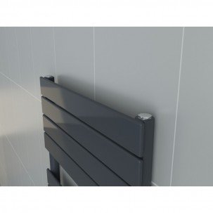 1600 x 600 mm Flach Anthrazit Badheizkörper Handtuchwärmer Mittelanschluss 1600 x 600 mm Flach Anthrazit Badheizkörper Handtuchwärmer Mittelanschluss