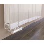 600 x 1260 mm Aluminium Weiß Horizontal Heizkörper Seiten & Mittelanschluss 600 x 1260 mm Aluminium Weiß Horizontal Heizkörper Seiten & Mittelanschluss