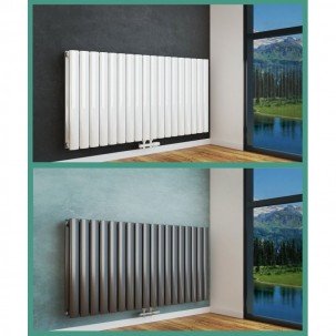 Paneelheizkörper 600x1188 Doppellagig Mittelanschluß Weiss