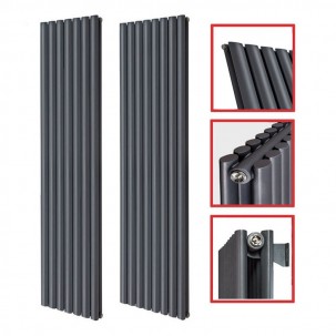 1800 x 536 mm Doppellagig Mittelanschluss Anthrazit (RAL 7016) Paneelheizkörper NEU Ellipse Design 1800 x 536 mm Doppellagig Mittelanschluss Anthrazit (RAL 7016) Paneelheizkörper NEU Ellipse Design