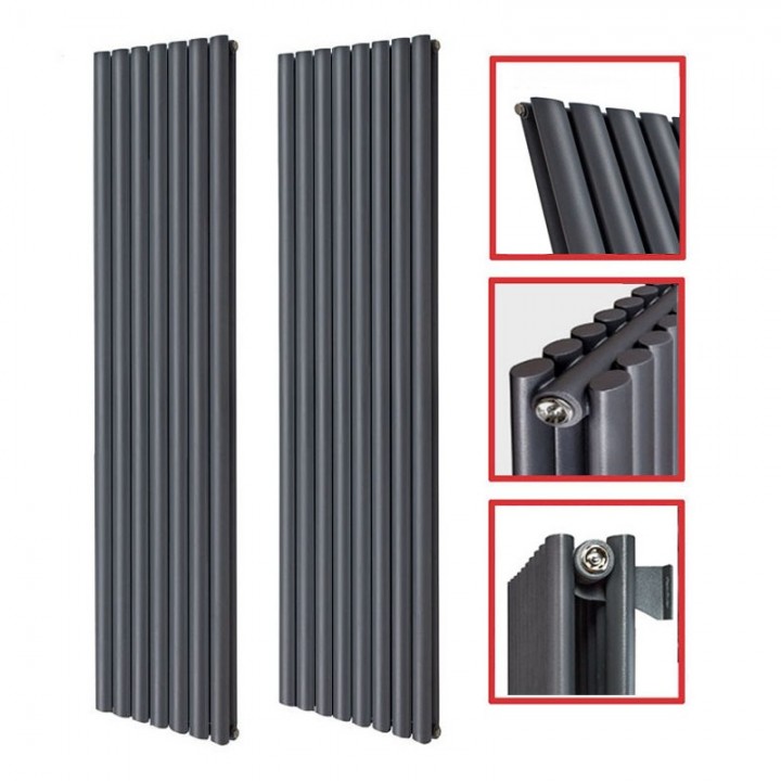 1800 x 536 mm Doppellagig Seitenanschluss Anthrazit (RAL 7016) Paneelheizkörper NEU Ellipse Design 1800 x 536 mm Doppellagig Seitenanschluss Anthrazit (RAL 7016) Paneelheizkörper NEU Ellipse Design