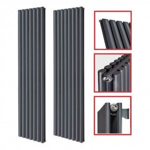 1800 x 536 mm Doppellagig Mittelanschluss Anthrazit (RAL 7016) Paneelheizkörper NEU Ellipse Design 1800 x 536 mm Doppellagig Mittelanschluss Anthrazit (RAL 7016) Paneelheizkörper NEU Ellipse Design