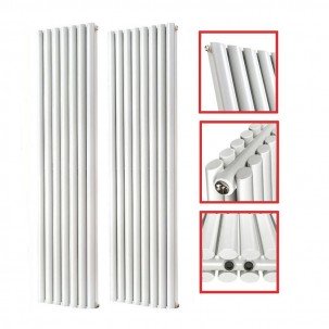 1800 x 604 mm Doppellagig Mittelanschluss Weiß Paneelheizkörper NEU Ellipse Design 1800 x 604 mm Doppellagig Mittelanschluss Weiß Paneelheizkörper NEU Ellipse Design