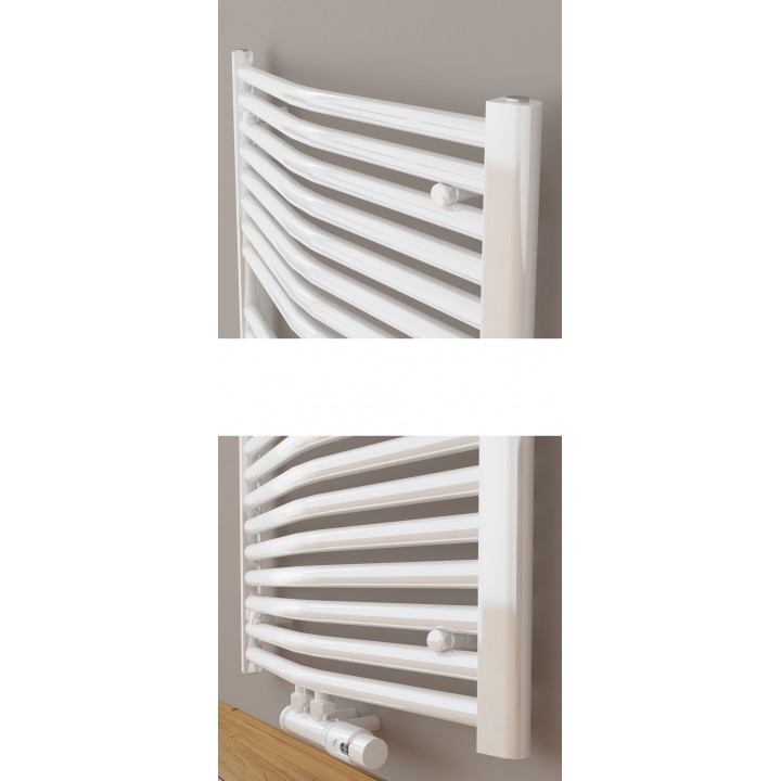 1600 x 500 mm 25mm Profil Gebogen Weiß Badheizkörper Mittelanschluss 1600 x 500 mm 25mm Profil Gebogen Weiß Badheizkörper Mittelanschluss