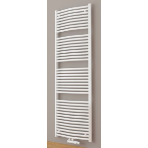1800 x 600 mm 25mm Profil Gebogen Weiß Badheizkörper Mittelanschluss