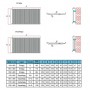 619 x 600 mm Einlangig Weiß Flach Heizkörper Paneelheizkörper Horizontal Badheizkörper 619 x 600 mm Einlangig Weiß Flach Heizkörper Paneelheizkörper Horizontal Badheizkörper