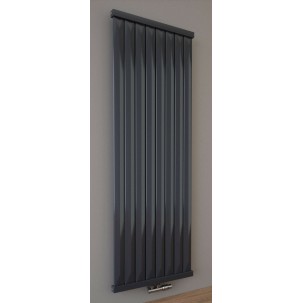 Paneelheizkörper 1600x490 Radfin-Diamond Anthrazit Seitenanschluss