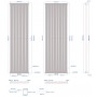 Paneelheizkörper 1800x490 Radfin-Diamond Anthrazit Seitenanschluss