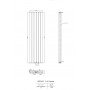 1600 x 400 mm Doppellagig Mittelanschluss Weiß Paneelheizkörper NEU Ellipse Design 1600 x 400 mm Doppellagig Mittelanschluss Weiß Paneelheizkörper NEU Ellipse Design