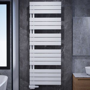 Flach Design Badheizkörper Handtuchwärmer Mittelanschluss Weiß 1576x600mm Flach Design Badheizkörper Handtuchwärmer Mittelanschluss Weiß 1576x600mm