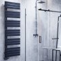 Flach Design Badheizkörper Handtuchwärmer Mittelanschluss Anthrazit 1800x600mm Flach Design Badheizkörper Handtuchwärmer Mittelanschluss Anthrazit 1800x600mm