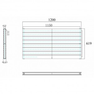 619 x 1200 mm Anthrazit Horizontal Paneelheizkörper Flach Seitenanschluss 619 x 1200 mm Anthrazit Horizontal Paneelheizkörper Flach Seitenanschluss