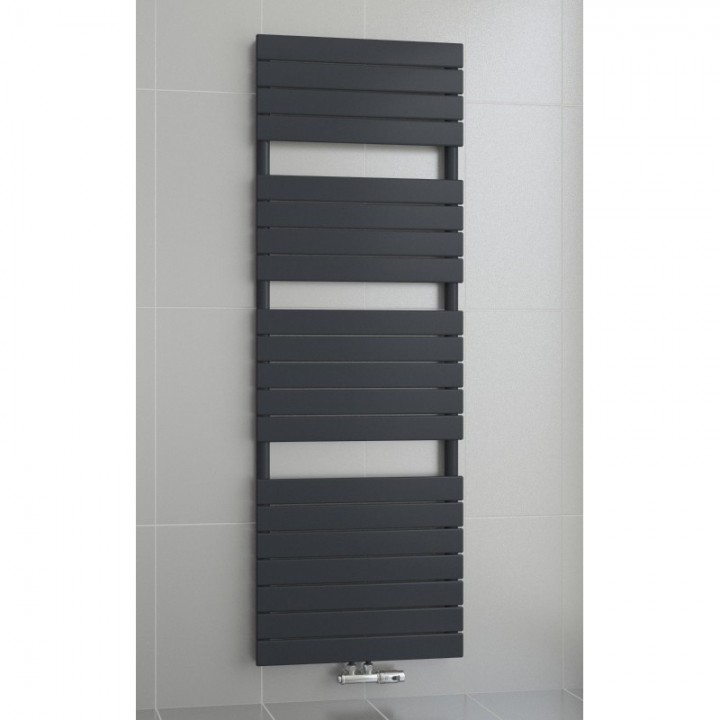 1500 x 450 mm Flach Anthrazit Badheizkörper Handtuchwärmer 1500 x 450 mm Flach Anthrazit Badheizkörper Handtuchwärmer