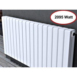 Horizontal 600x1210 Doppellagig Wandheizkörper Weiß