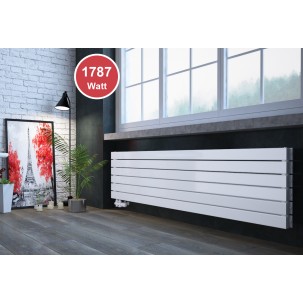 450 x 1800 mm doppellagig Weiß Flach Heizkörper Paneelheizkörper Horizontal Badheizkörper