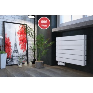 450 x 600 mm doppellagig Weiß Flach Heizkörper Paneelheizkörper Horizontal Badheizkörper