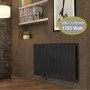 Aluminium Paneelheizkörper CLAUDIO 400X1135 Anthrazit Mittelanschluss Aluminium Paneelheizkörper CLAUDIO 400X1135 Anthrazit Mittelanschluss