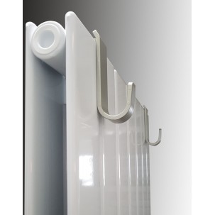 Handtuchhaken für Design Flach Paneelheizkörper EVEREST Handtuchhalter Heizwand x 2