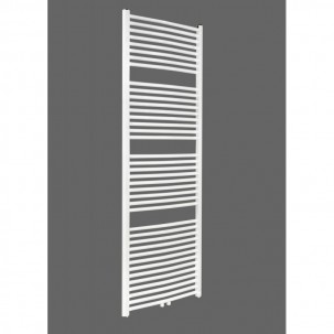 Badheizkörper 1800x500 mm Handtuchheizkörper Weiß gebogen Mittelanschluss