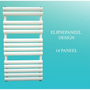Badheizkörper Handtuchheizkörper 1000x500 Weiß Ellipse
