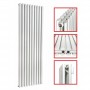 1800 x 590 mm Ellipse Doppellagig Weiss Seitenanschluss Paneelheizkörper 1800 x 590 mm Ellipse Doppellagig Weiss Seitenanschluss Paneelheizkörper