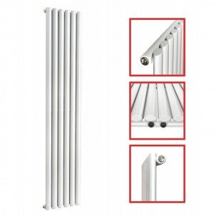 1800X 354 Ellipse Einlagig Weiss Mittelanschluss Paneelheizkörper