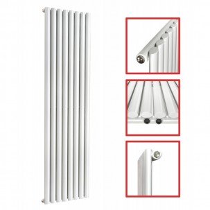 1800X 472 Ellipse Einlagig Weiss Mittelanschluss Paneelheizkörper