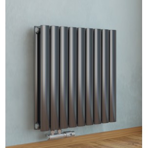 Horizontal Paneelheizkörper 600x594 Doppellagig Wandheizkörper Heizwand Mittelanschluß Anthrazit