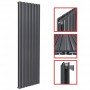 1800 x 532 mm Doppellagig Mittelanschluss Flach Anthrazit 1800 x 532 mm Doppellagig Mittelanschluss Flach Anthrazit