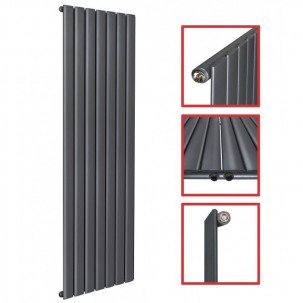 1800 X 528 Einlagig Mittelanschluss Flach Anthrazit 1800 X 528 Einlagig Mittelanschluss Flach Anthrazit