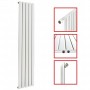 1800 X 376 mm Einlagig Mittelanschluss Flach Weiss 1800 X 376 mm Einlagig Mittelanschluss Flach Weiss