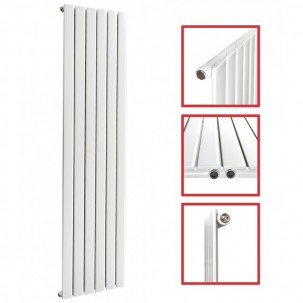 1800 x 452 mm Einlagig Seitenanschluss Flach Weiß