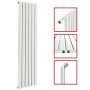 1800 x 452 mm Einlagig Seitenanschluss Flach Weiß 1800 x 452 mm Einlagig Seitenanschluss Flach Weiß
