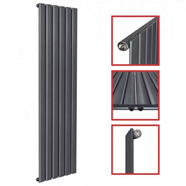 1800x450 FLACH Einlagig Anthrazit Mittelanschluss Paneelheizkörper 1800x450 FLACH Einlagig Anthrazit Mittelanschluss Paneelheizkörper