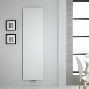 Design Flach Paneelheizkörper Mittelanschluss Slim Heizwand 1170x500 Weiss