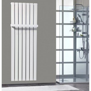 619 mm Handtuchstange Design Handtuchhalter Für Paneelheizkörper Flach Weiss