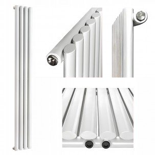 1800X 236 Ellipse Einlagig Weiss Seitenanschluss Paneelheizkörper