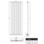 1800 x 604 mm Einlagig Seitenanschluss Anthrazit (RAL 7016) Paneelheizkörper NEU Ellipse Design