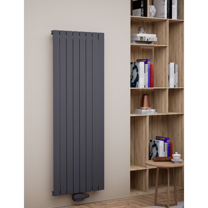 Paneelheizkörper 1600 x 588 Flach Anthrazit Einlagig Paneelheizkörper 1600 x 588 Flach Anthrazit Einlagig