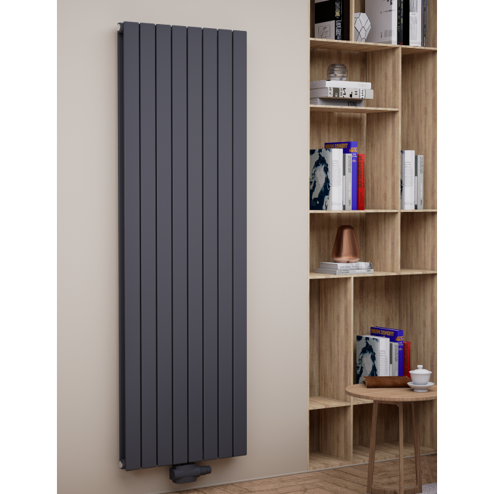 Paneelheizkörper 1800 x 588 Flach Anthrazit Dopellagig Wandheizkörper